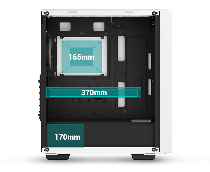 DeepCool CC560 WH V2 Mid-Tower ATX PC Case